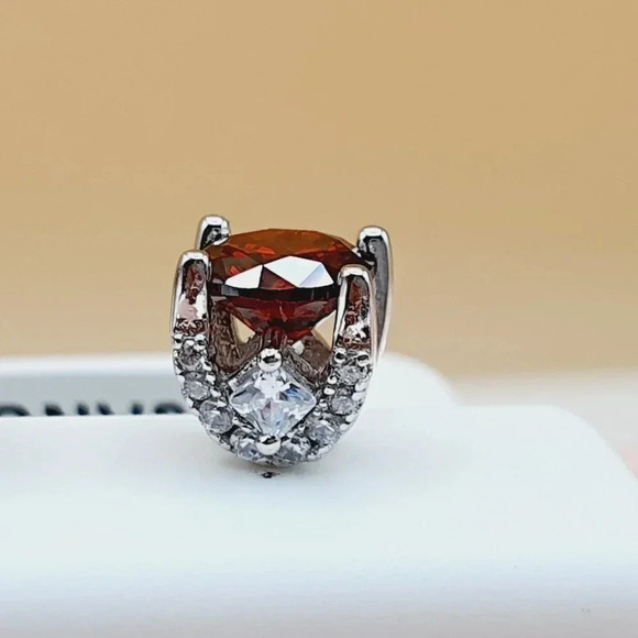 "Birthstone S925 Sterling Silver CZ Stud Earrings for Women/Girl, US19251040 - Picture 6 of 10